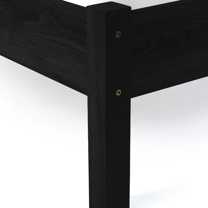 PADSTOW RATTAN 150CM KING BED - BLACK