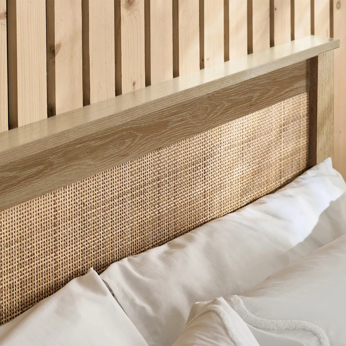 PADSTOW OTTOMAN 150CM KING BED - OAK