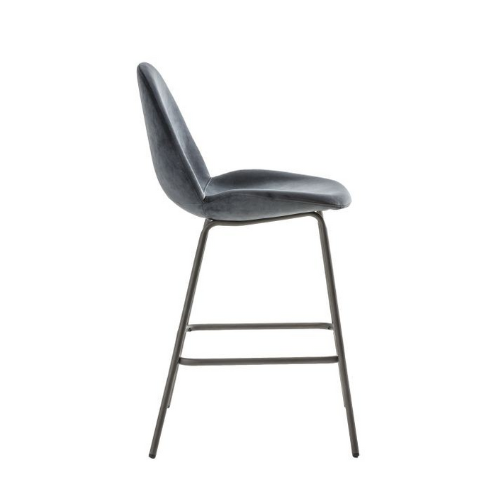 Flanagan Stool Black Velvet (2pk)