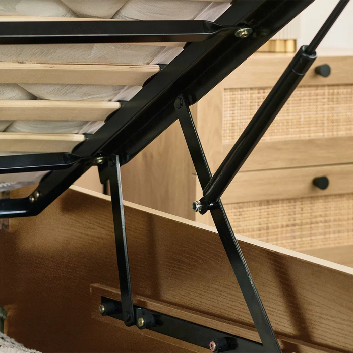 PADSTOW OTTOMAN 150CM KING BED - OAK