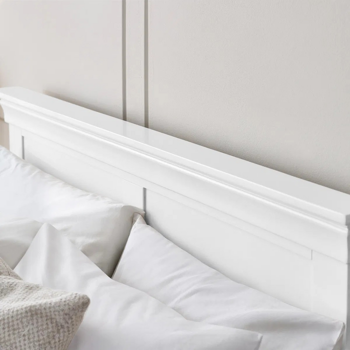 CLERMONT 135CM DOUBLE BED - LIGHT GREY