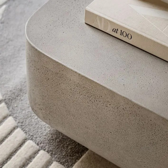 Rozzano Concrete 75cm Coffee Table